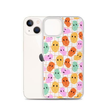 Colorful Distorted Faces iPhone Case