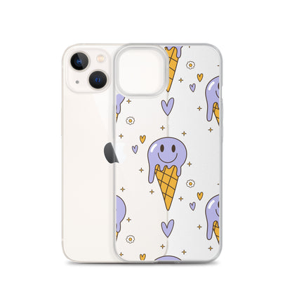 Happy Psychodelic Ice Cream iPhone Case