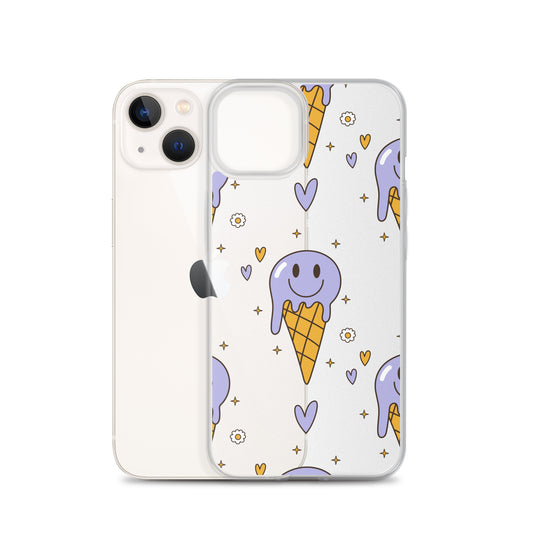 Happy Psychodelic Ice Cream iPhone Case