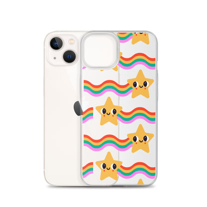 Happy Comet Rainbow iPhone Case