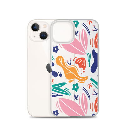 Colorful Nature Leaves Art iPhone Case