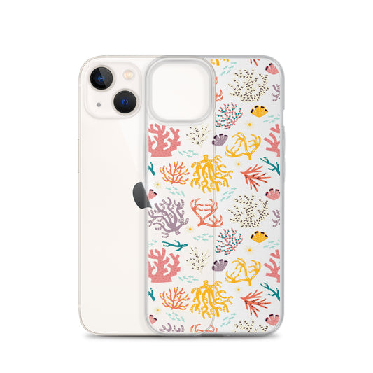 Botanical Sea Nature Clear iPhone Case