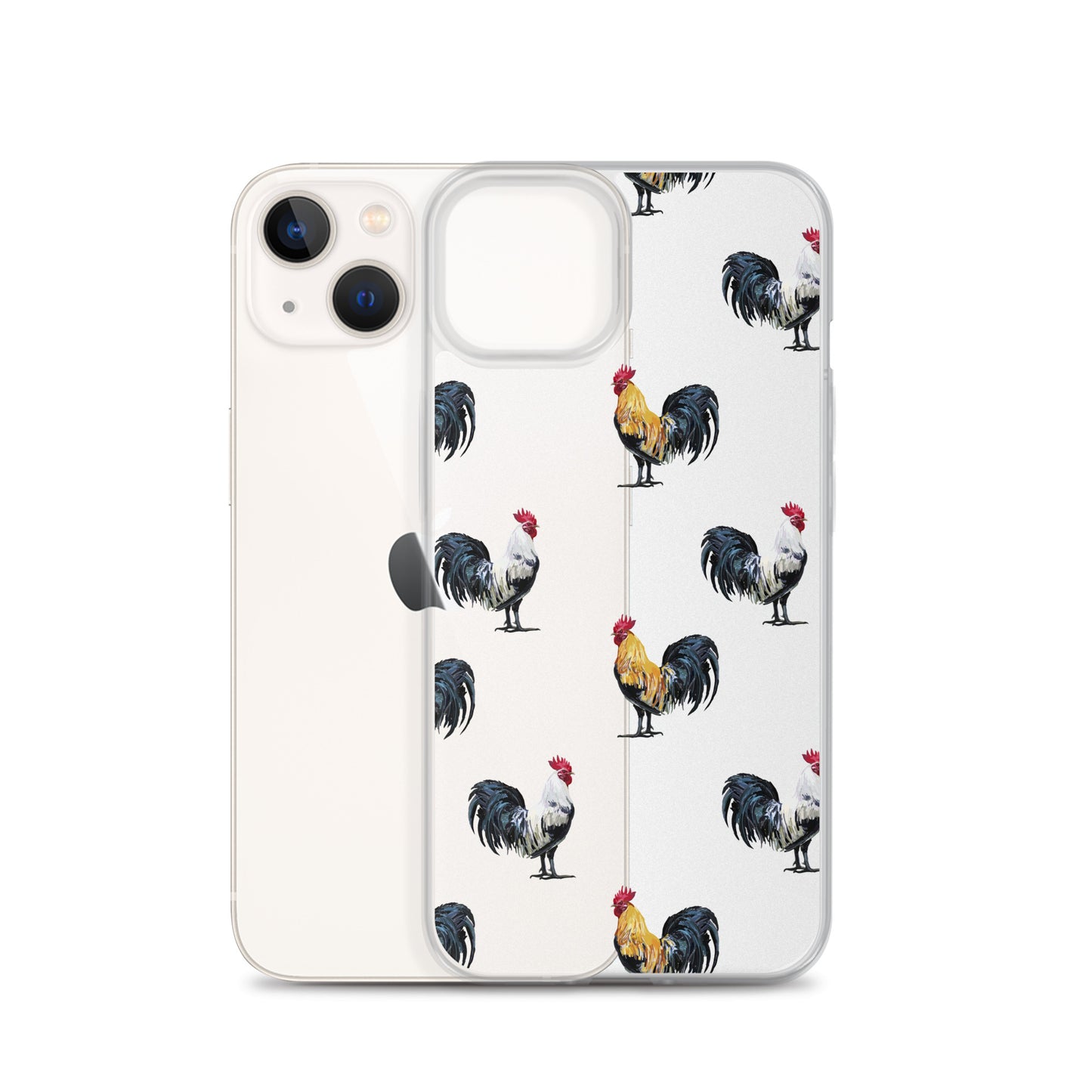 Farm Animal Rooster Pattern iPhone Case
