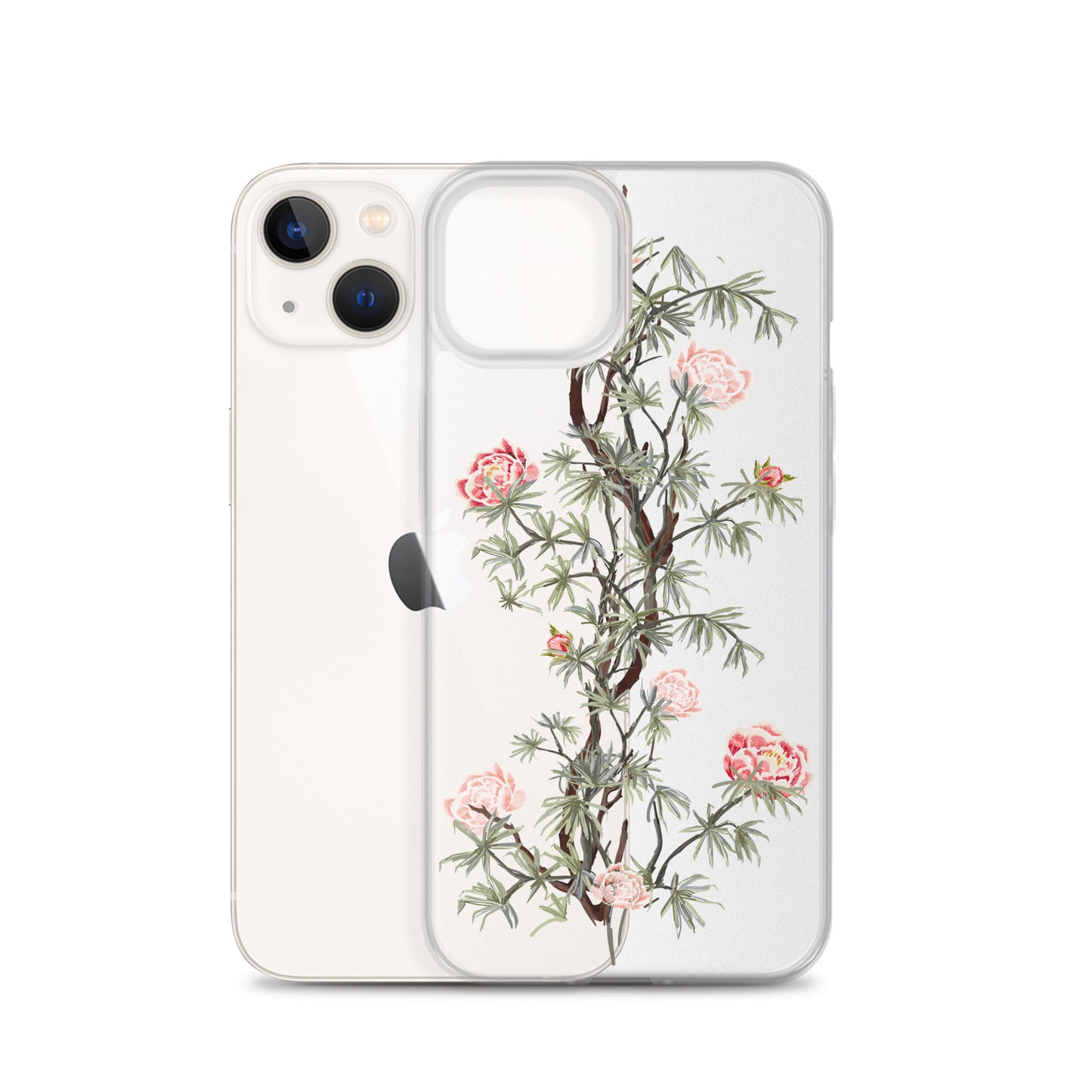 Exotic Chinoiserie Roses Floral iPhone Case