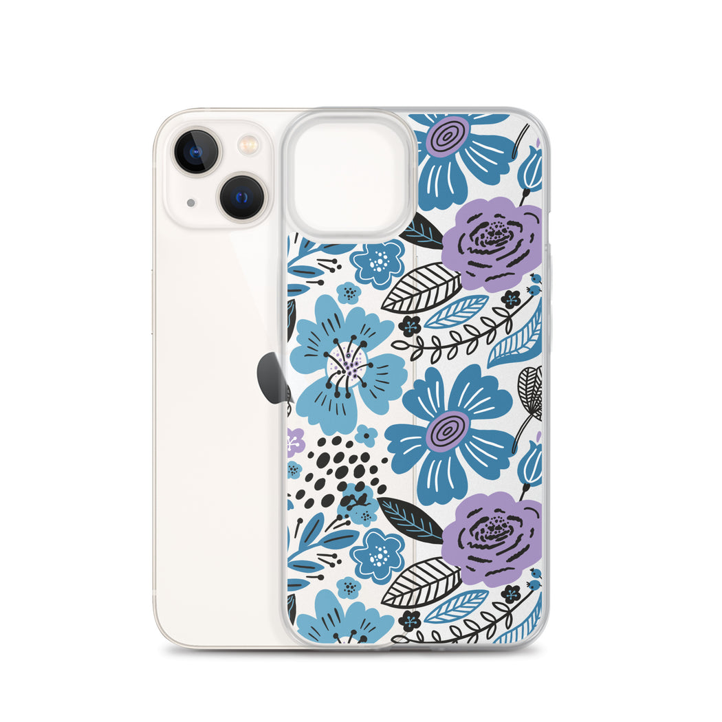 Modern Cute Floral Pattern iPhone Case