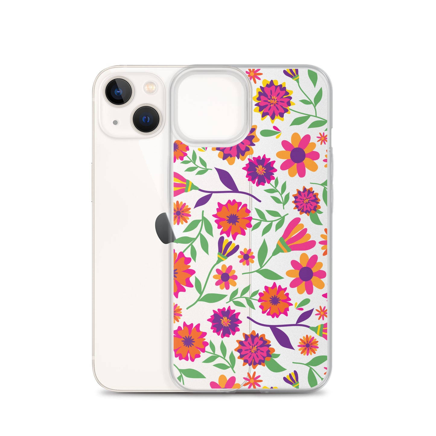 Colorful Floral Pattern iPhone Case