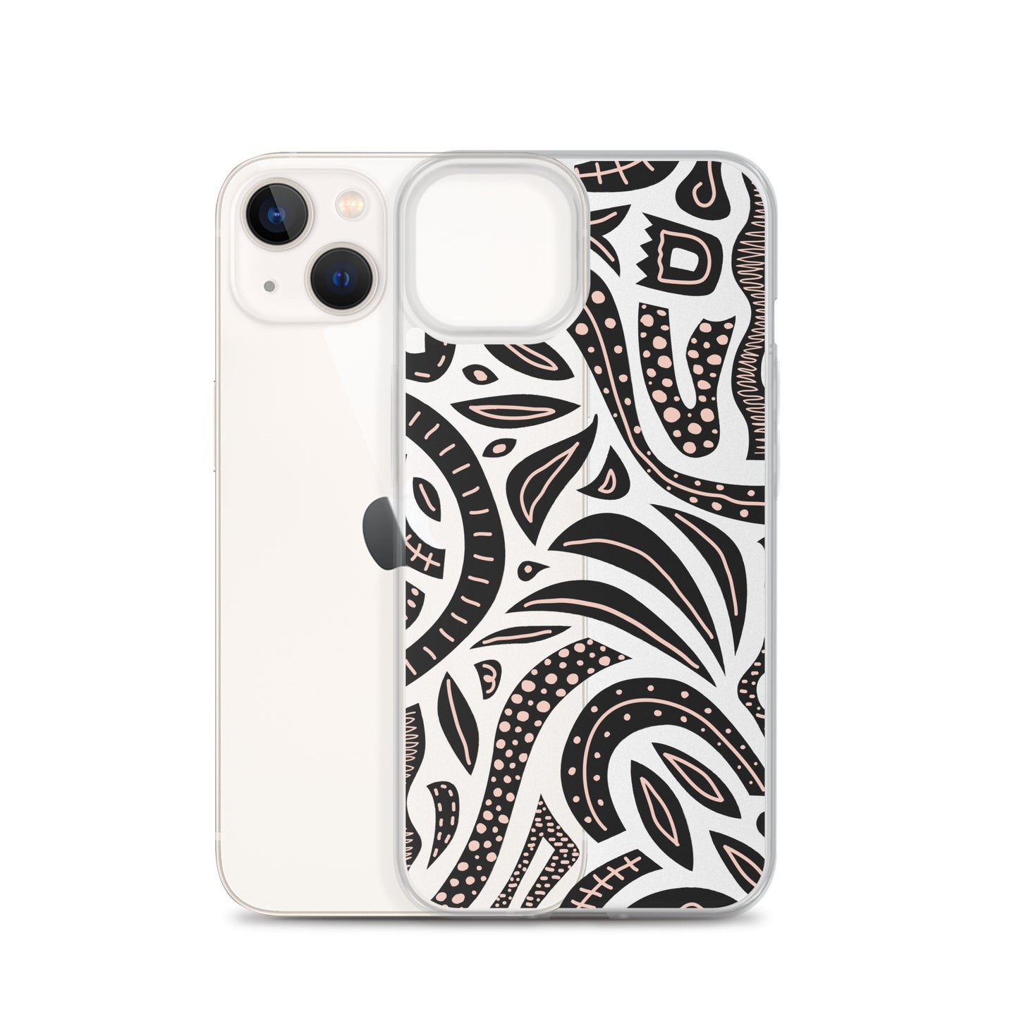 Abstract Etno Shapes iPhone Case