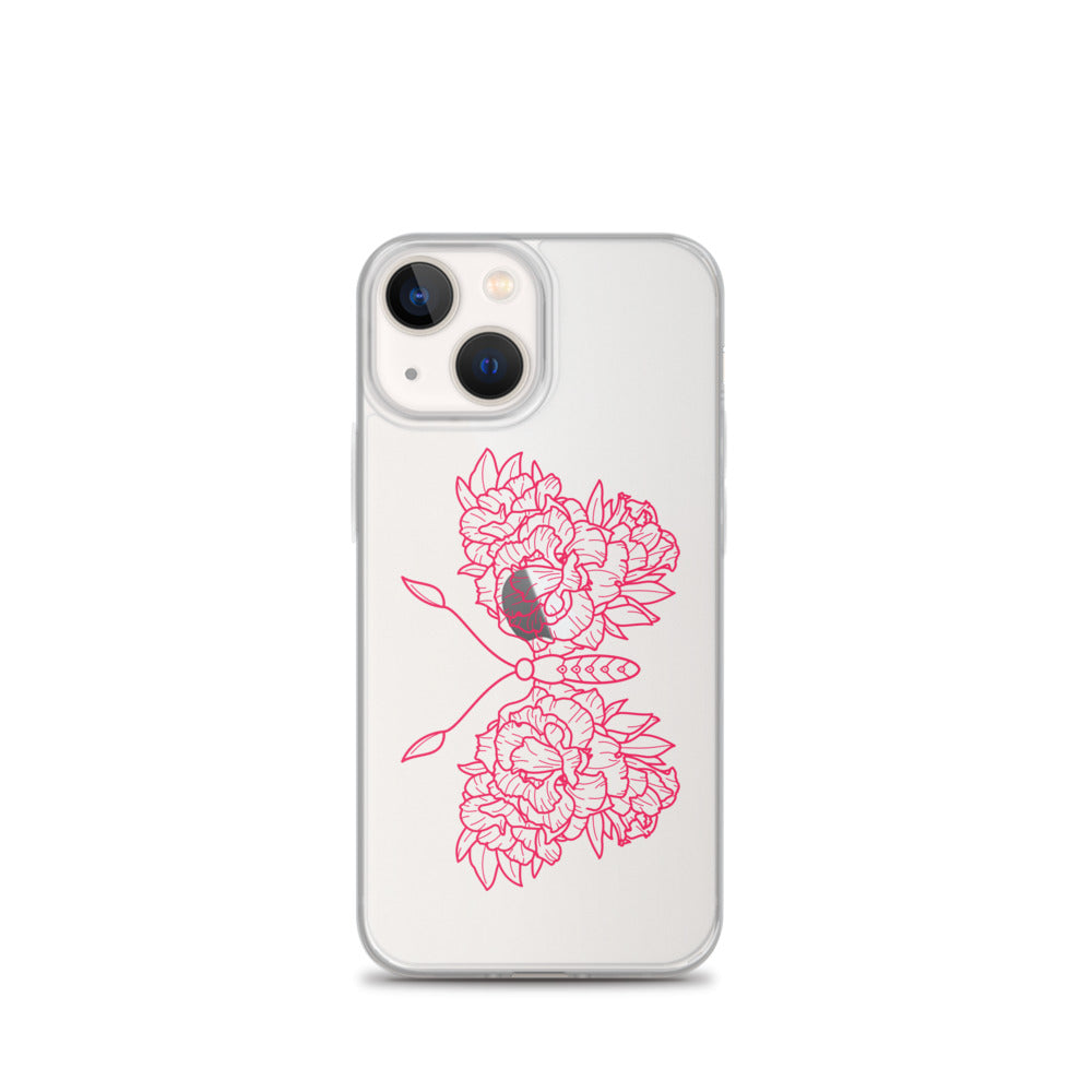 Pink Butterfly iPhone Case