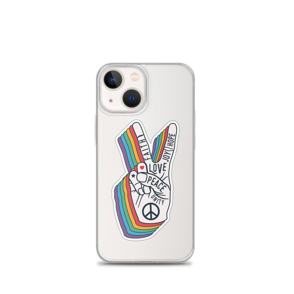 Peace&Love Groovy iPhone Case