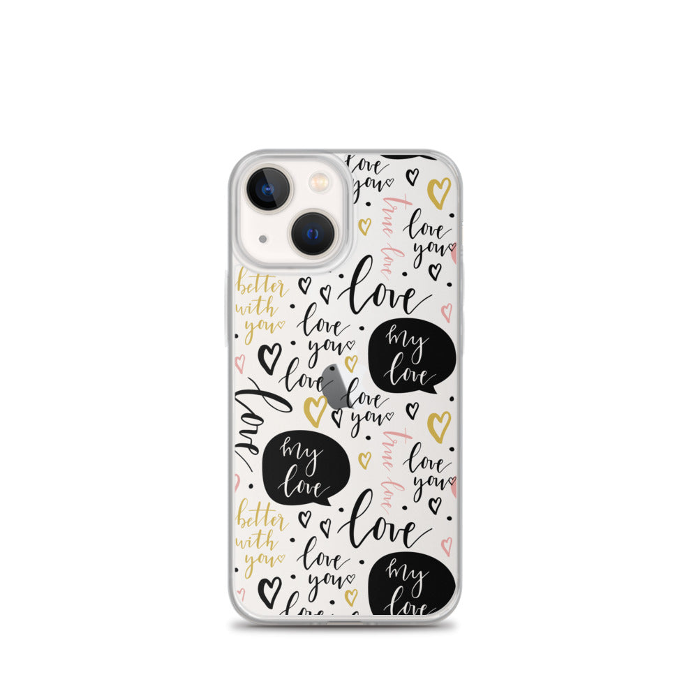 My Love iPhone Clear Case - HypeSheriff