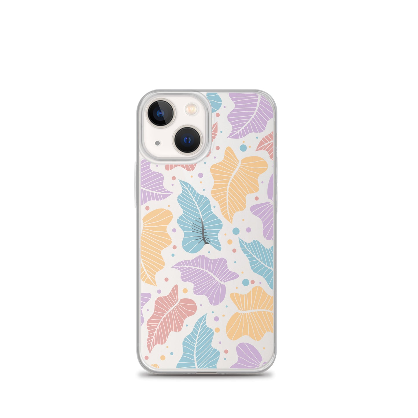 Pastel Colorful Leaves Botanical iPhone Case