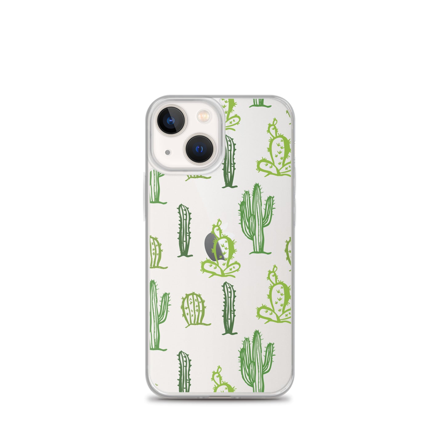Green Cactus Pattern iPhone Case