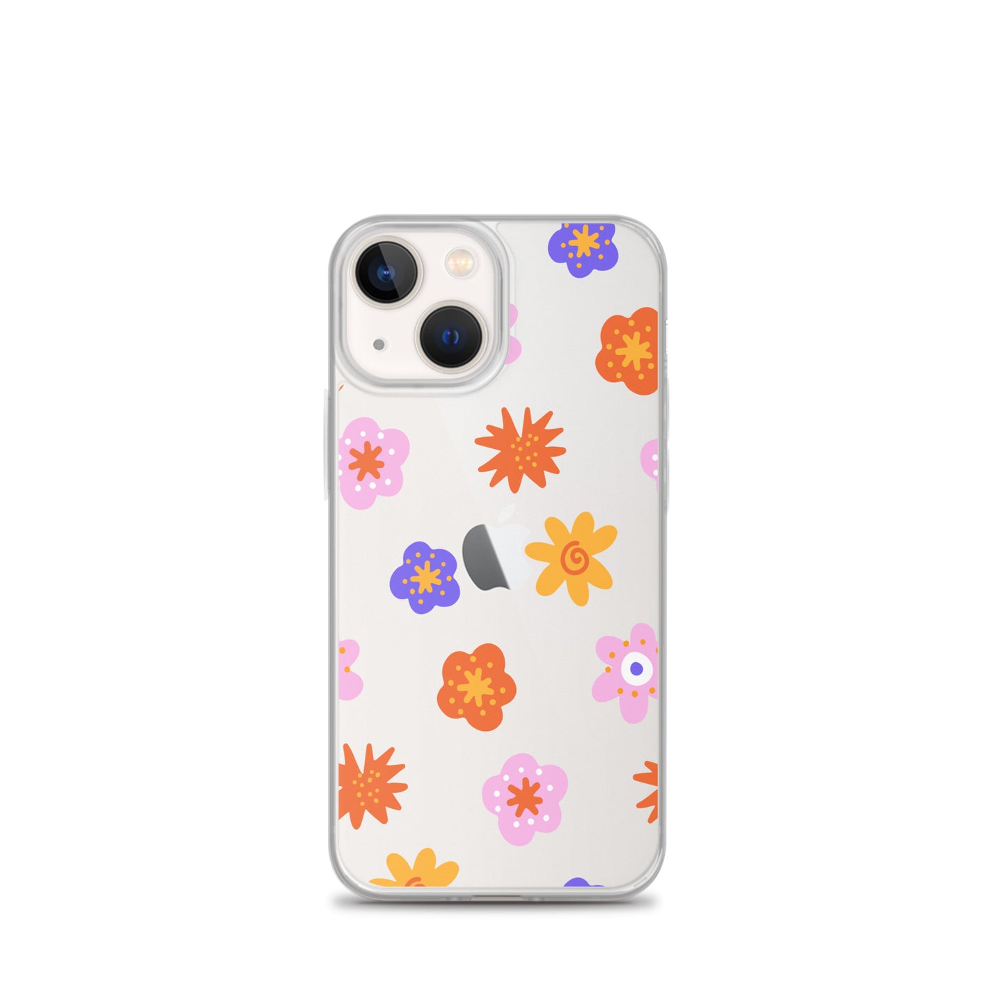 Colorful Retro Flowers 50s iPhone Case