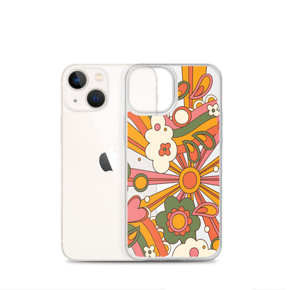 Hippie Groovy Retro iPhone Case