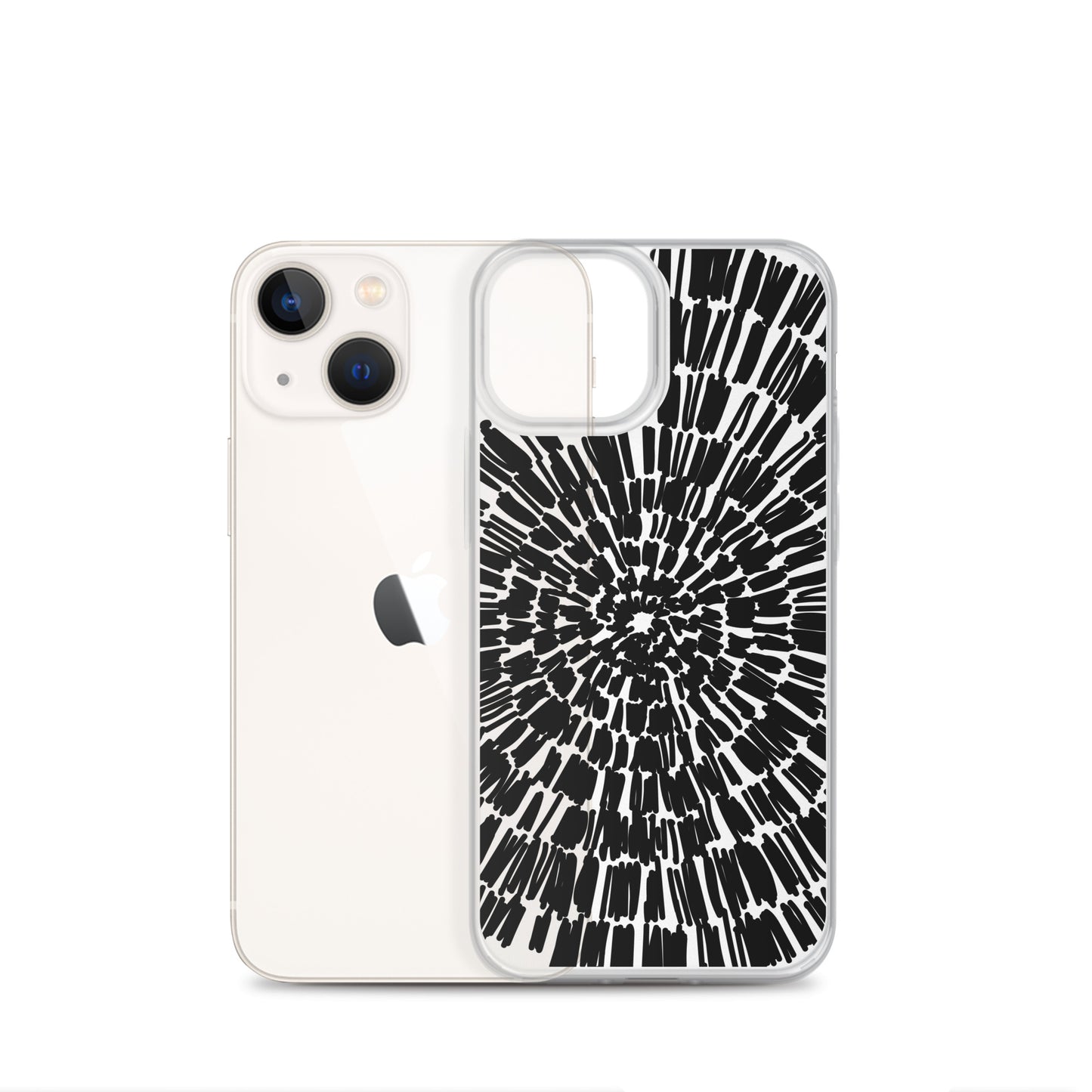 Black Abstract Composition iPhone Case