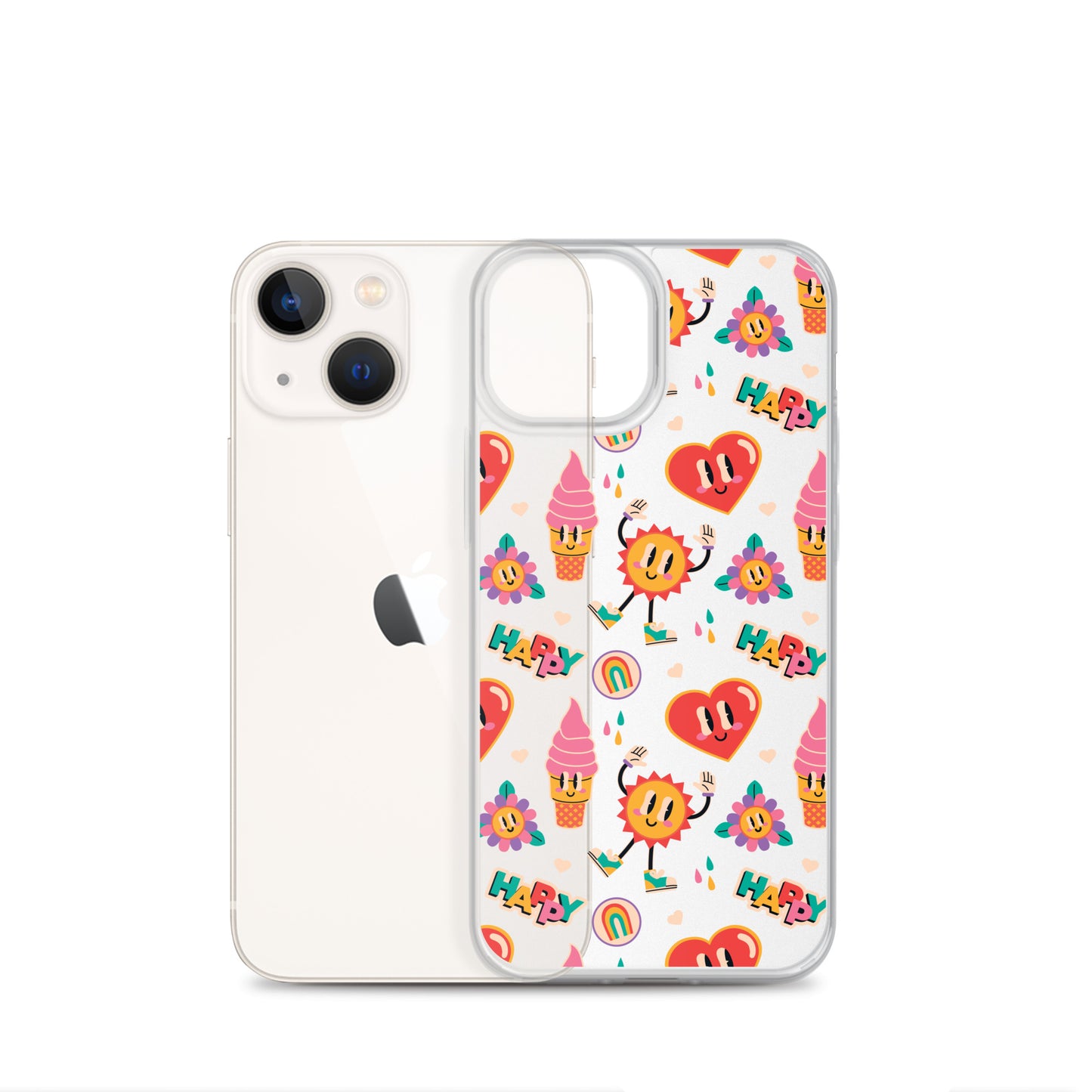 Colorful Funny Cartoon Pattern iPhone Case