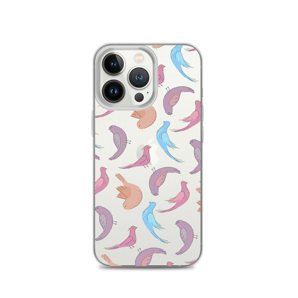 Nature Birds Clear iPhone Case
