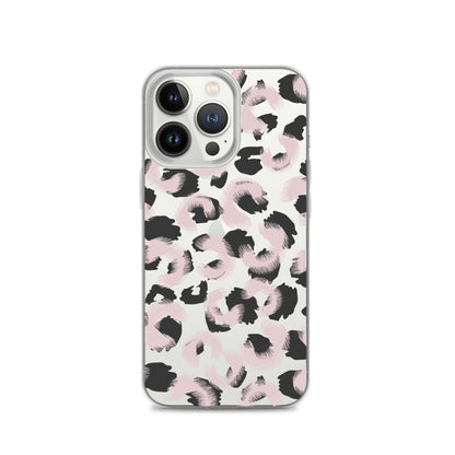 Leopard Pink Black iPhone Case