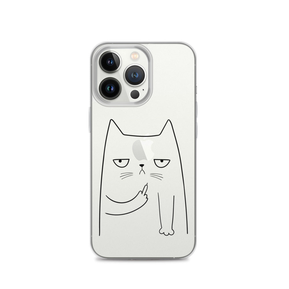 Cute Cat iPhone Clear Case - HypeSheriff