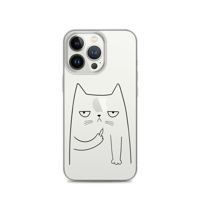 Cute Cat iPhone Clear Case - HypeSheriff