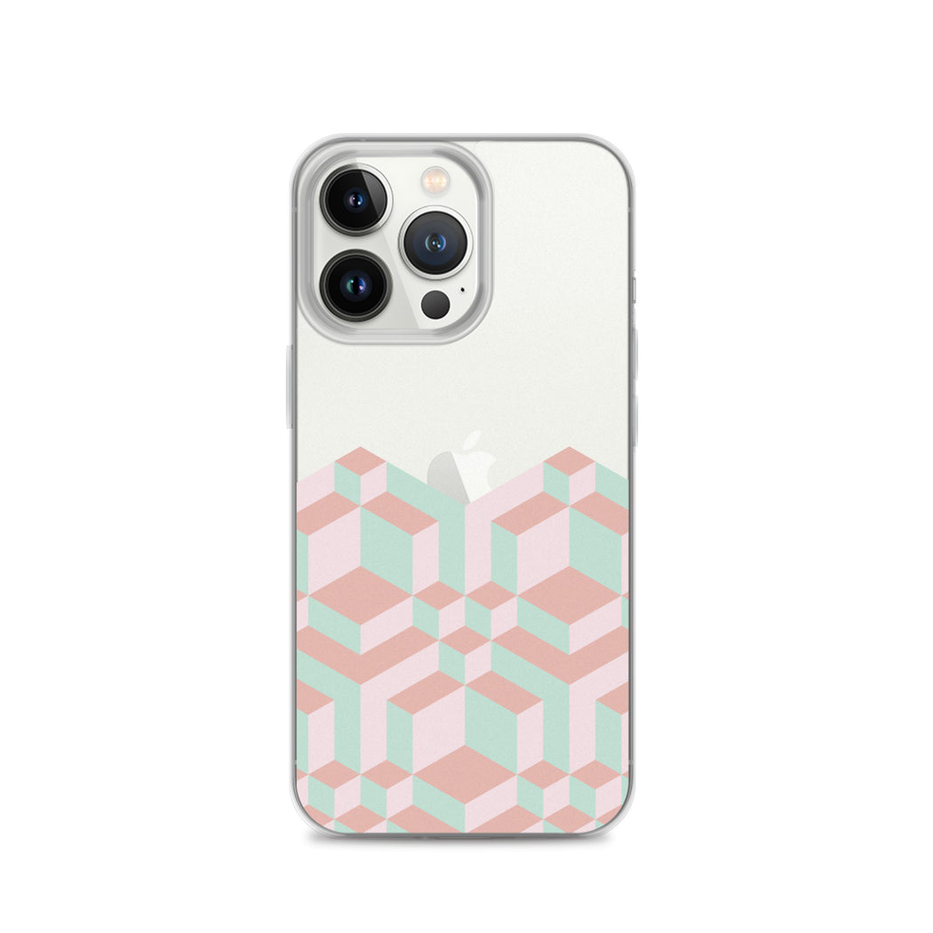 Geometric Pastel Bauhaus iPhone Case