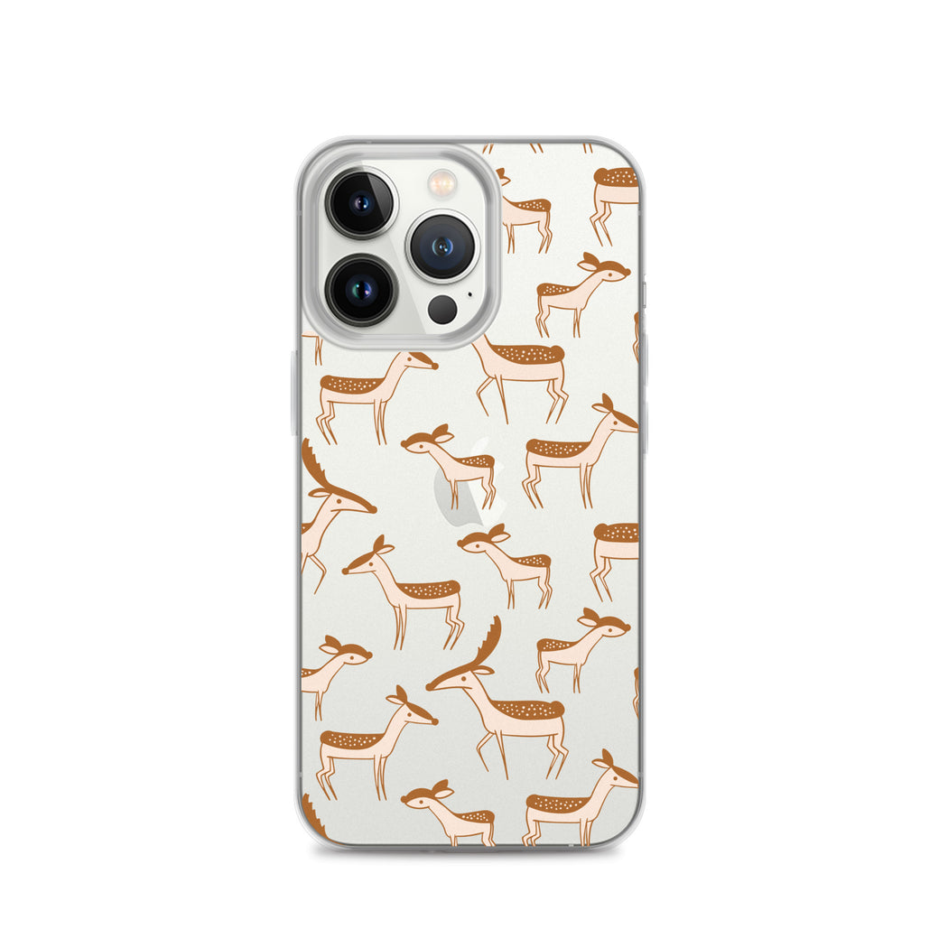 Forest Lover Deer Pattern iPhone Case