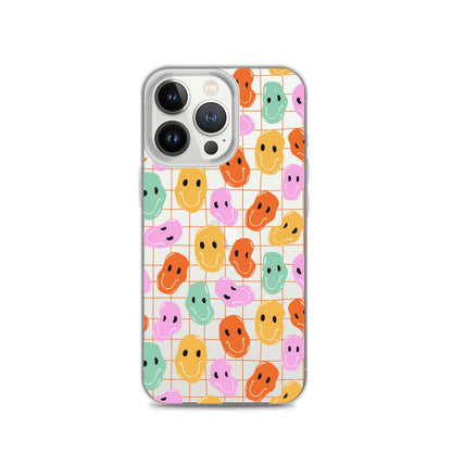 Colorful Distorted Faces iPhone Case