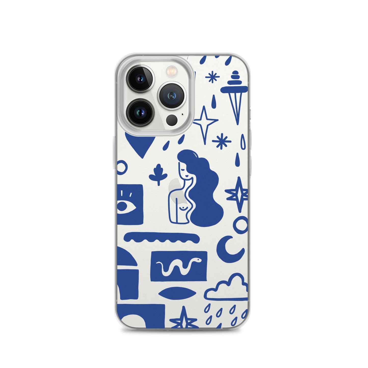 Blue Abstract iPhone Case