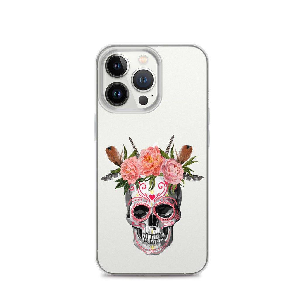 Frida Skull Mexican Art iPhone Case
