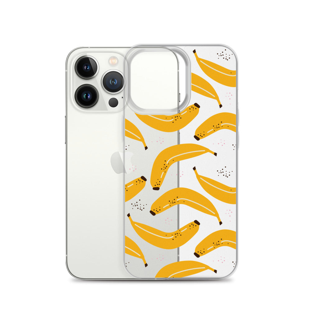 Bananas Pattern iPhone Clear Case - HypeSheriff