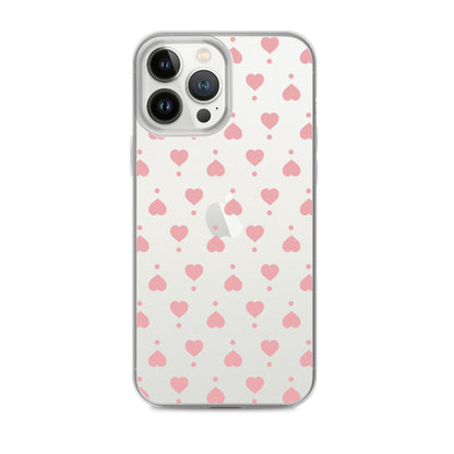 Cute Pink Heart Pattern For Girl iPhone Case