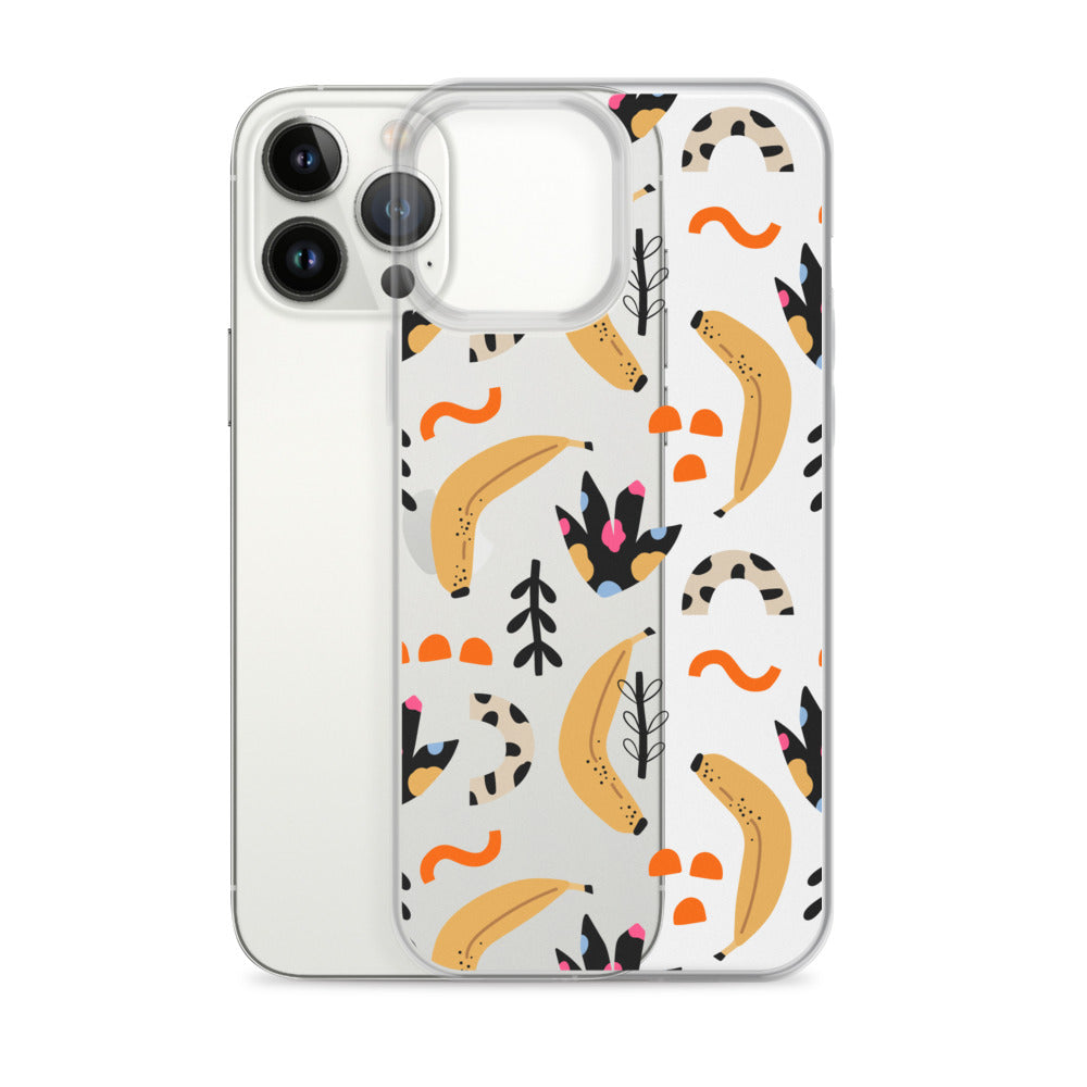 Abstract Banana Art iPhone Clear Case