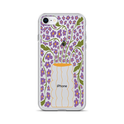 Modern Abstract Flowers iPhone Case