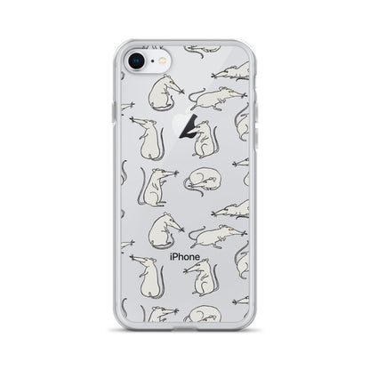 Funny Rat Animal Pattern iPhone Case