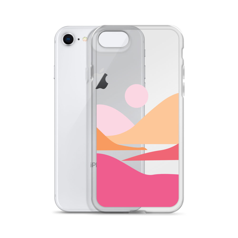 Pink Mountains Travel iPhone Case