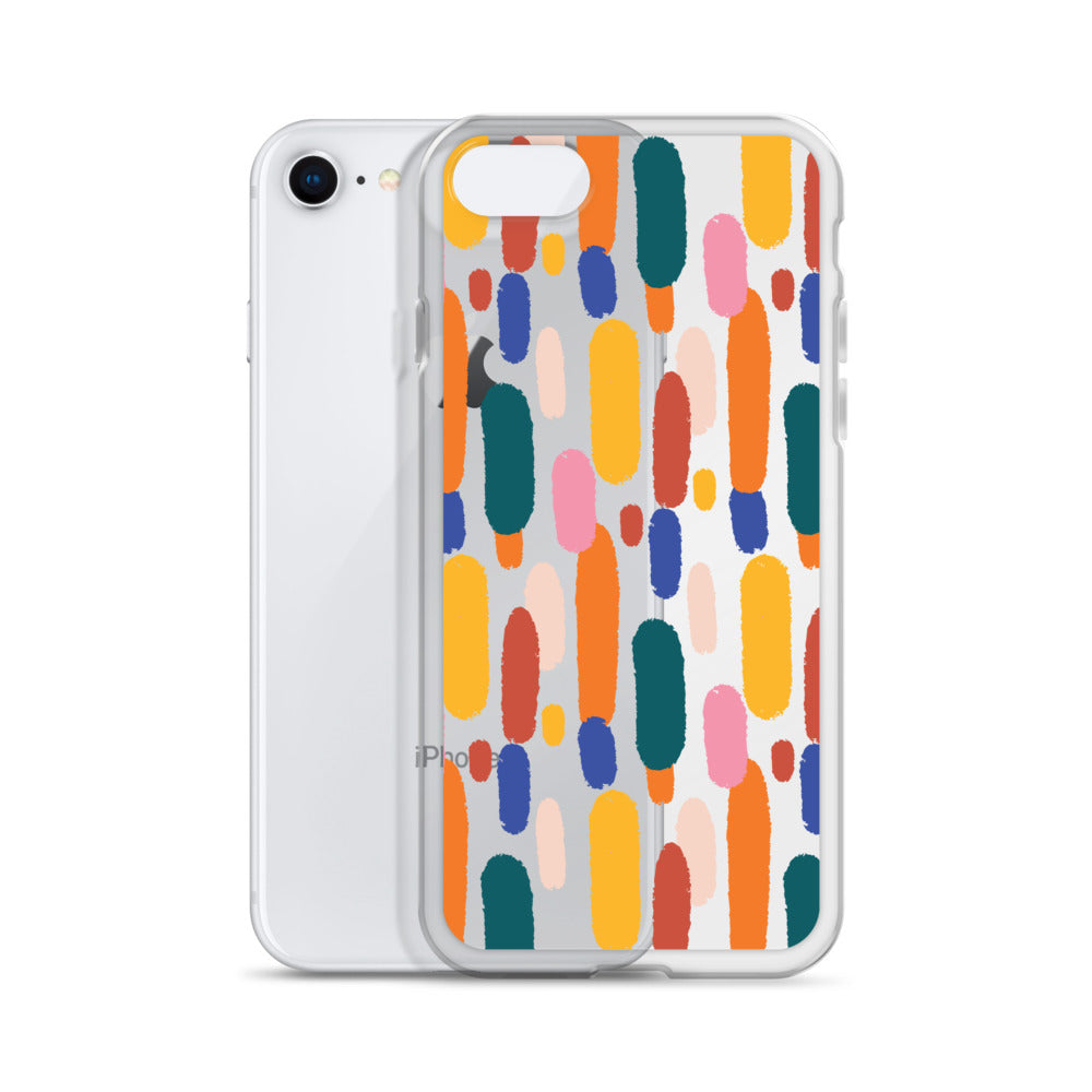 Mid Century Modern Colorful iPhone Case