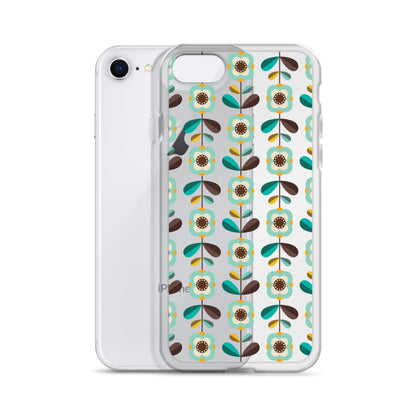 Retro Floral Pattern iPhone Case