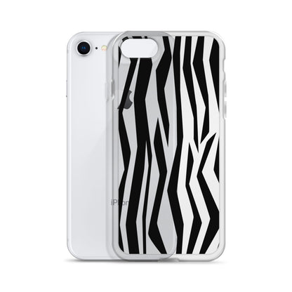 Zebra 60s iPhone Clear Case