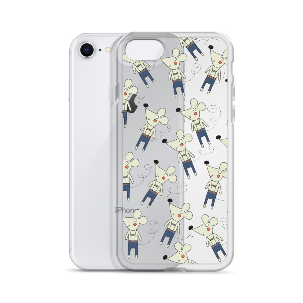 Funny Cartoon Mouse Pattern iPhone Case