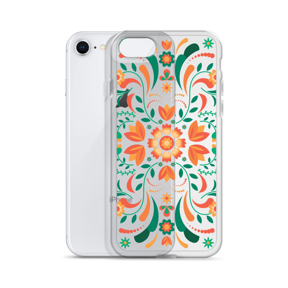 Floral Mexican Clear iPhone Case