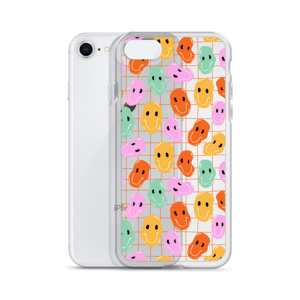 Colorful Distorted Faces iPhone Case