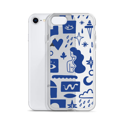 Blue Abstract iPhone Case