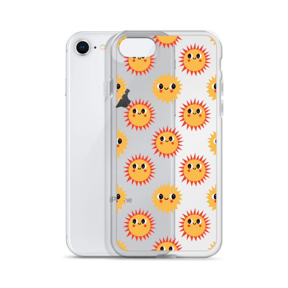 Yellow Happy Sunny Pattern iPhone Case