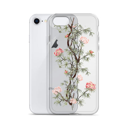 Exotic Chinoiserie Roses Floral iPhone Case