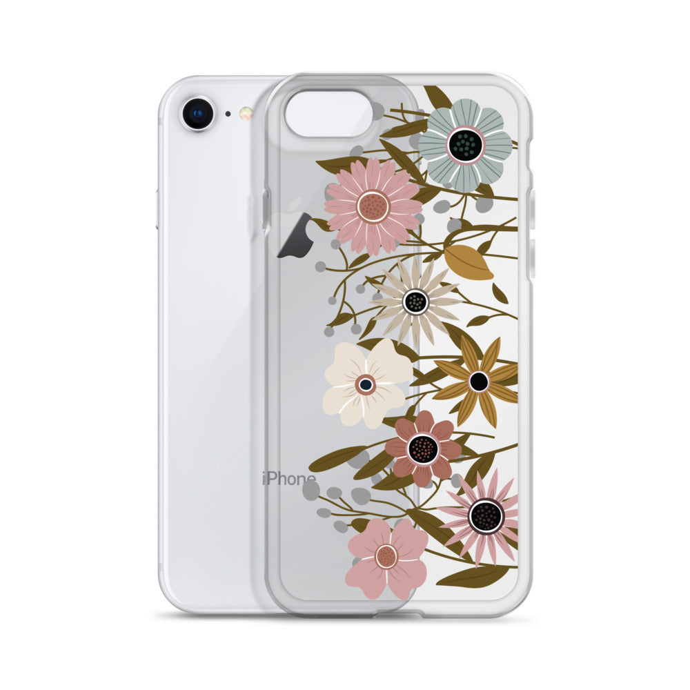 Boho Rustic Floral iPhone Case