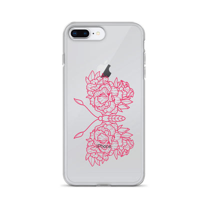 Pink Butterfly iPhone Case