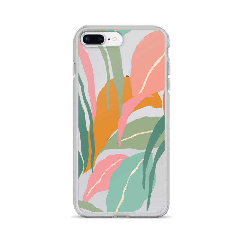Tropical Jungle Pastel iPhone Case