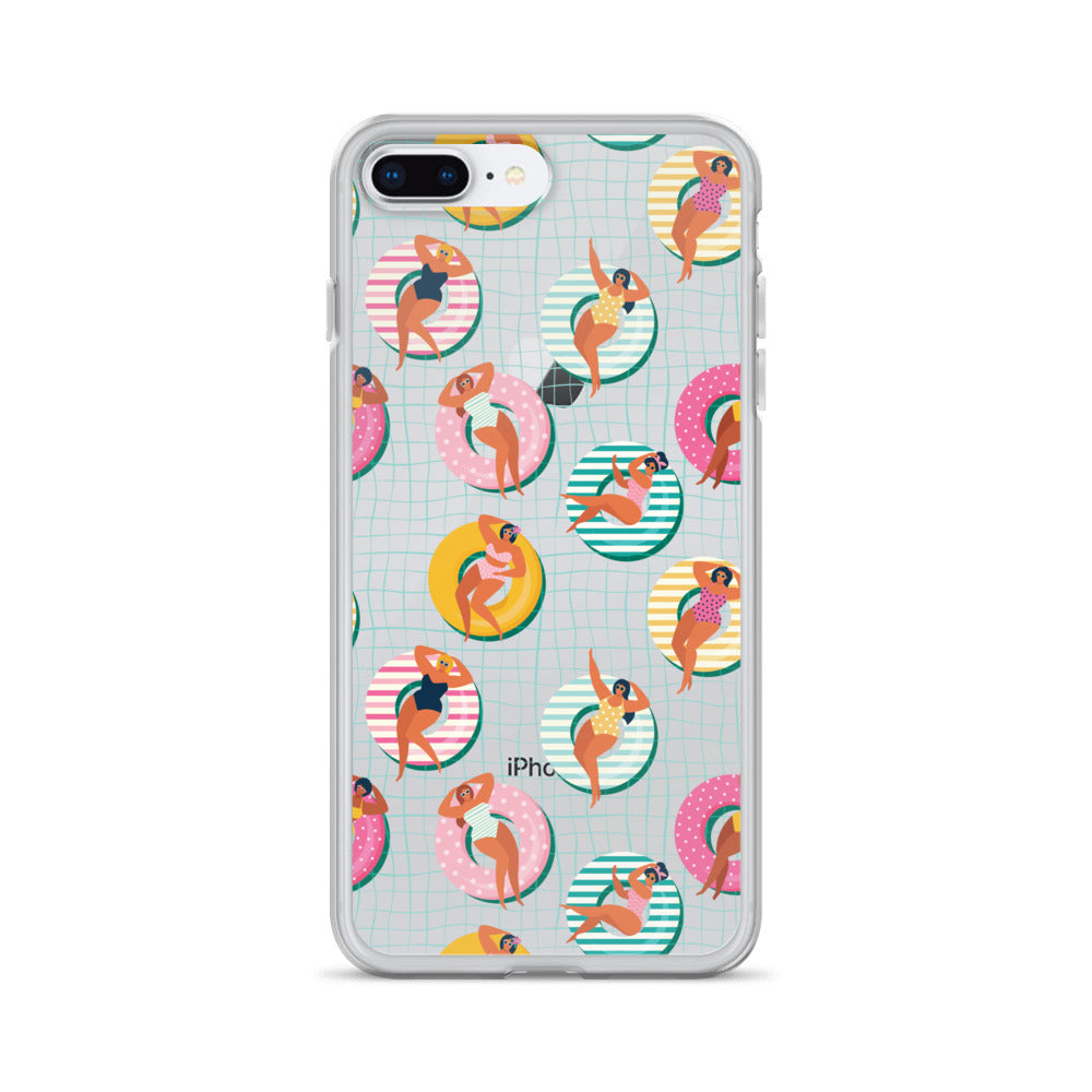 Swimming Pool Summer Pattern iPhone Case