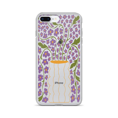 Modern Abstract Flowers iPhone Case