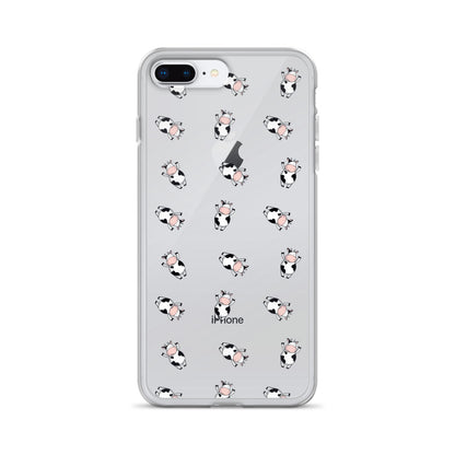 Cute Tiny Cows Pattern iPhone Case